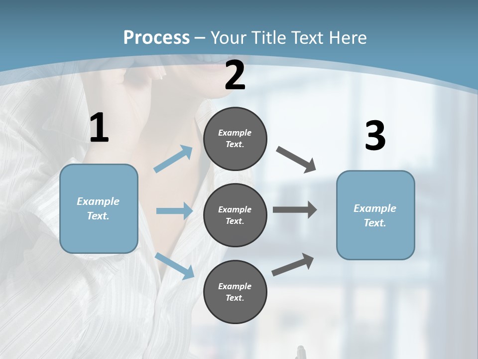A Woman Sitting At A Desk Writing On A Piece Of Paper PowerPoint Template