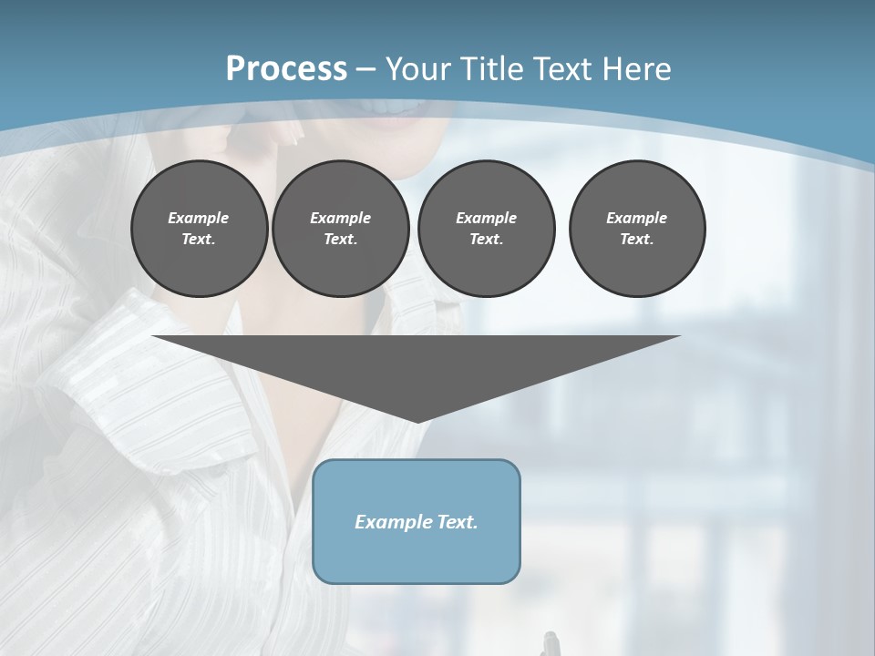 A Woman Sitting At A Desk Writing On A Piece Of Paper PowerPoint Template
