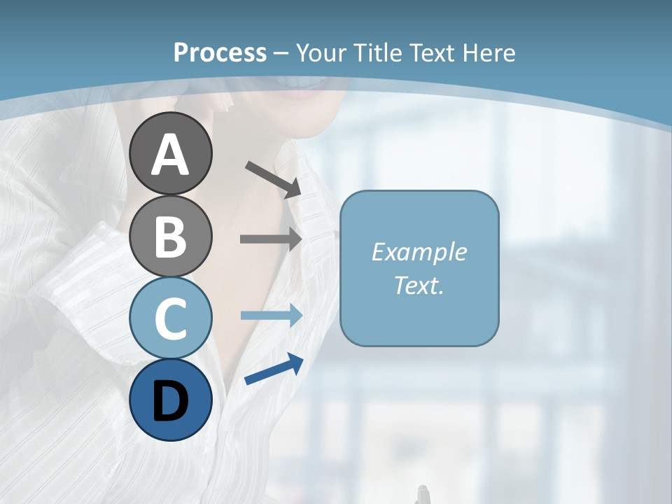 A Woman Sitting At A Desk Writing On A Piece Of Paper PowerPoint Template