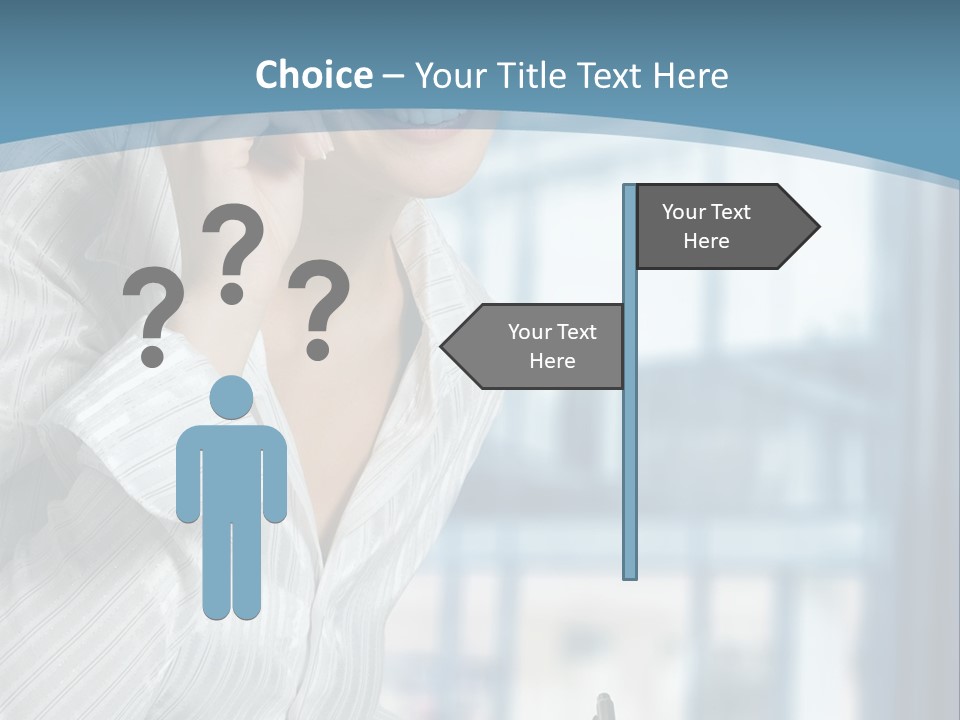 A Woman Sitting At A Desk Writing On A Piece Of Paper PowerPoint Template