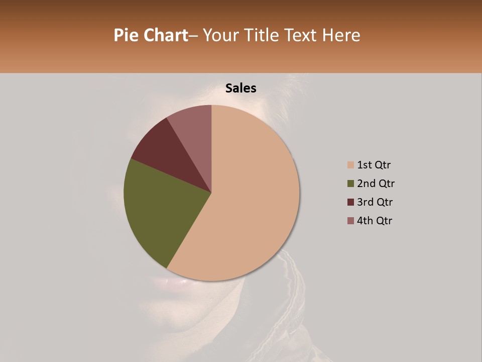 A Man In A Brown Jacket Is Looking At The Camera PowerPoint Template