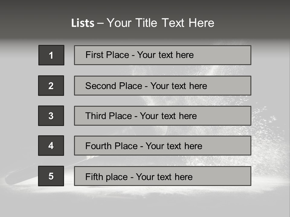 A Black And White Photo Of A Brush With Powder Coming Out Of It PowerPoint Template