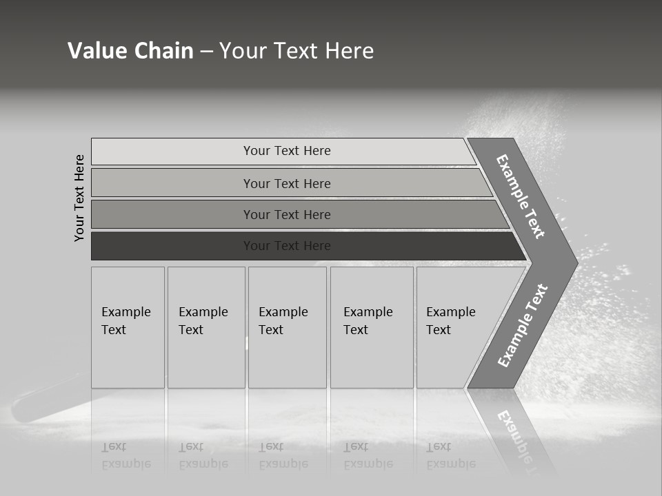 A Black And White Photo Of A Brush With Powder Coming Out Of It PowerPoint Template