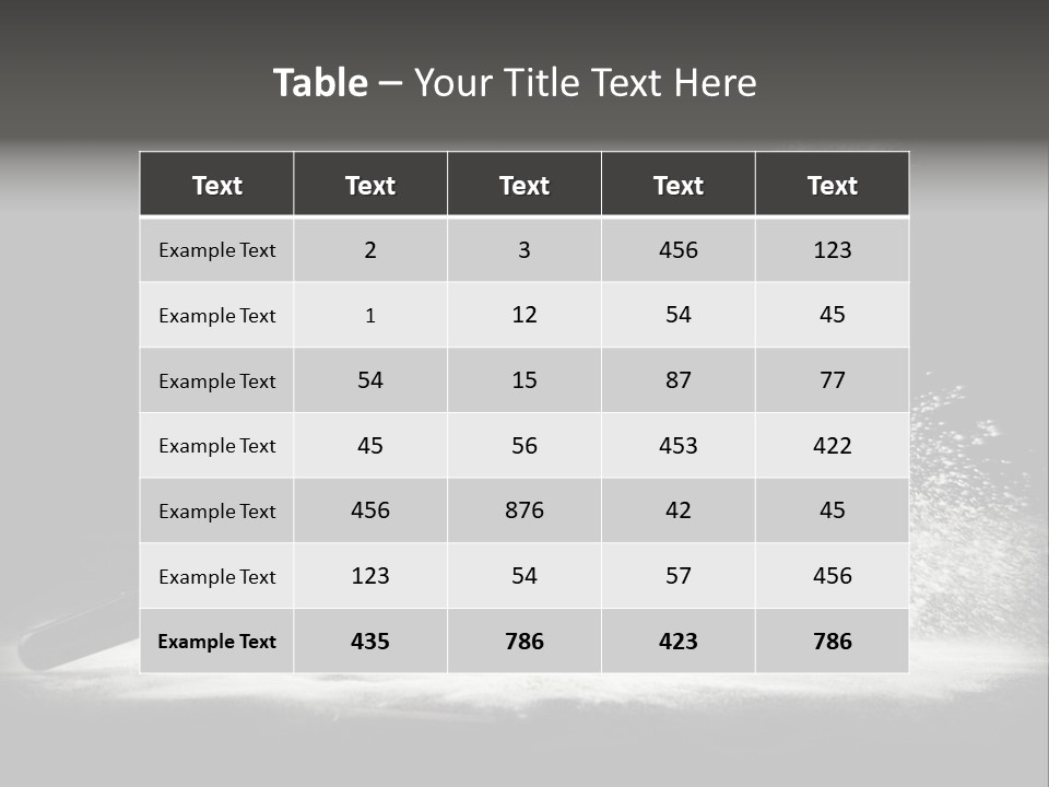 A Black And White Photo Of A Brush With Powder Coming Out Of It PowerPoint Template