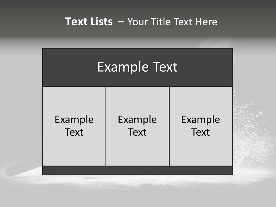 A Black And White Photo Of A Brush With Powder Coming Out Of It PowerPoint Template