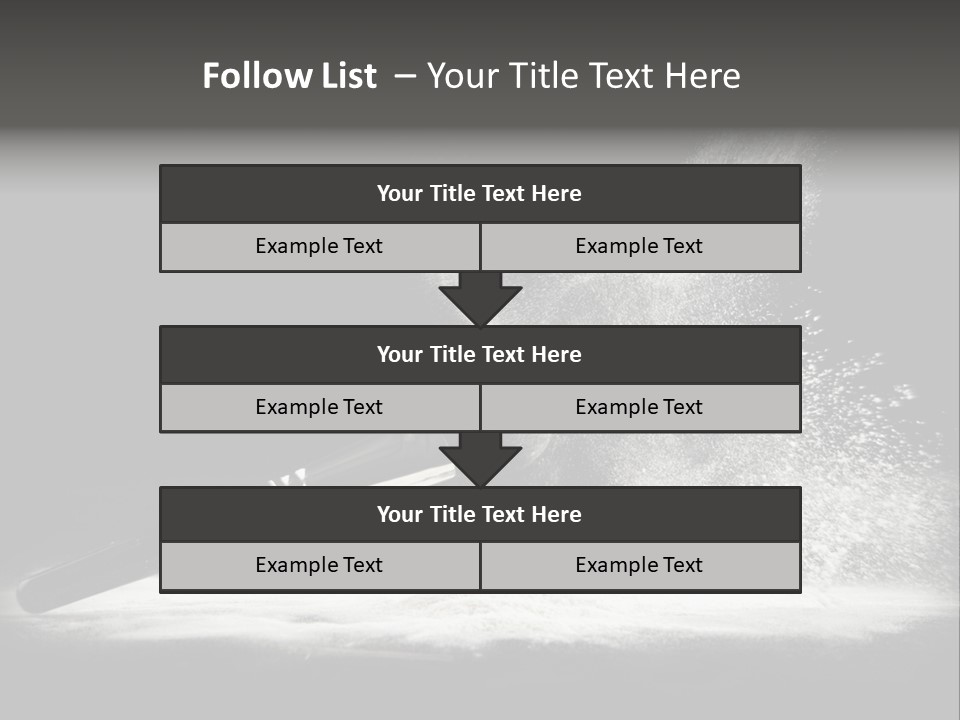 A Black And White Photo Of A Brush With Powder Coming Out Of It PowerPoint Template