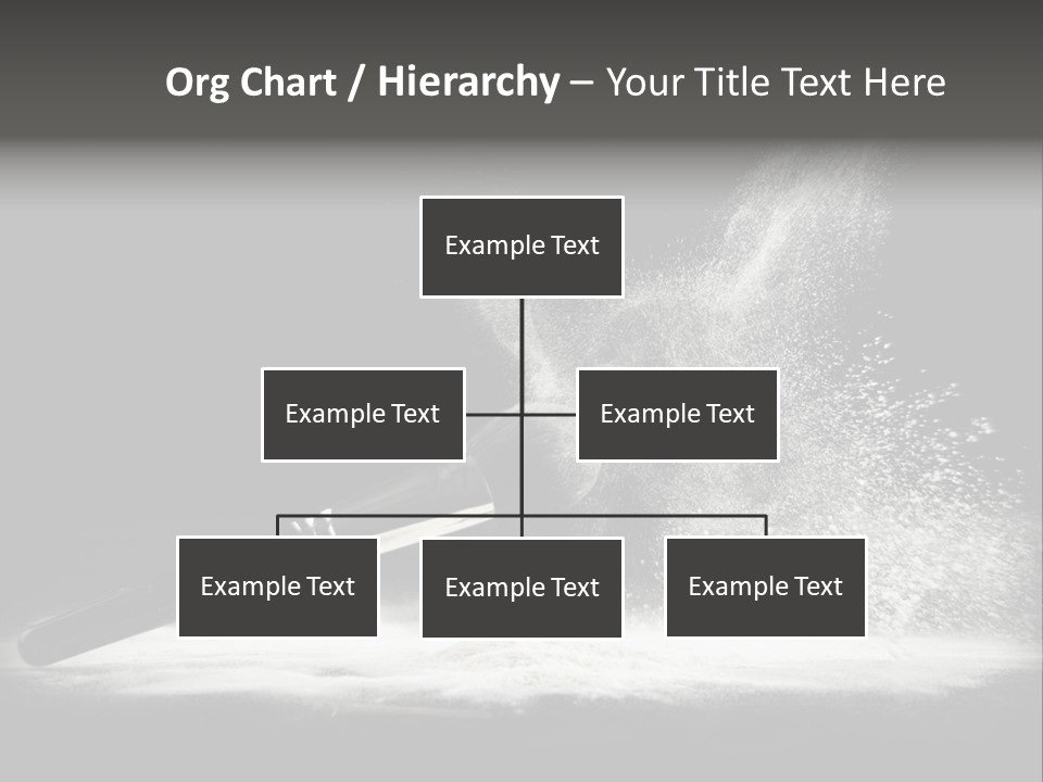 A Black And White Photo Of A Brush With Powder Coming Out Of It PowerPoint Template