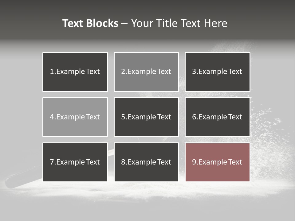 A Black And White Photo Of A Brush With Powder Coming Out Of It PowerPoint Template