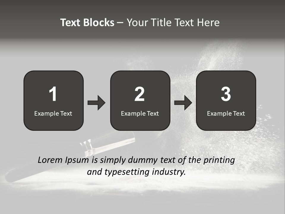 A Black And White Photo Of A Brush With Powder Coming Out Of It PowerPoint Template