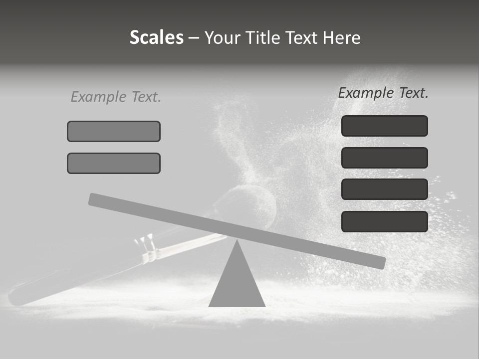 A Black And White Photo Of A Brush With Powder Coming Out Of It PowerPoint Template