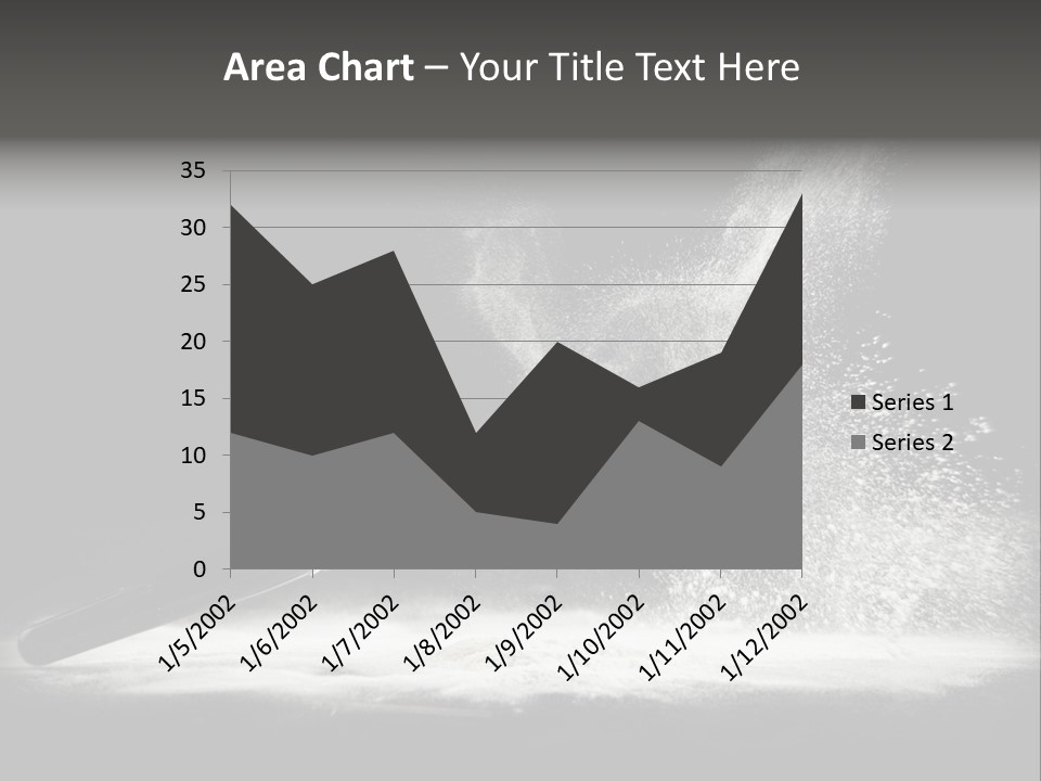 A Black And White Photo Of A Brush With Powder Coming Out Of It PowerPoint Template