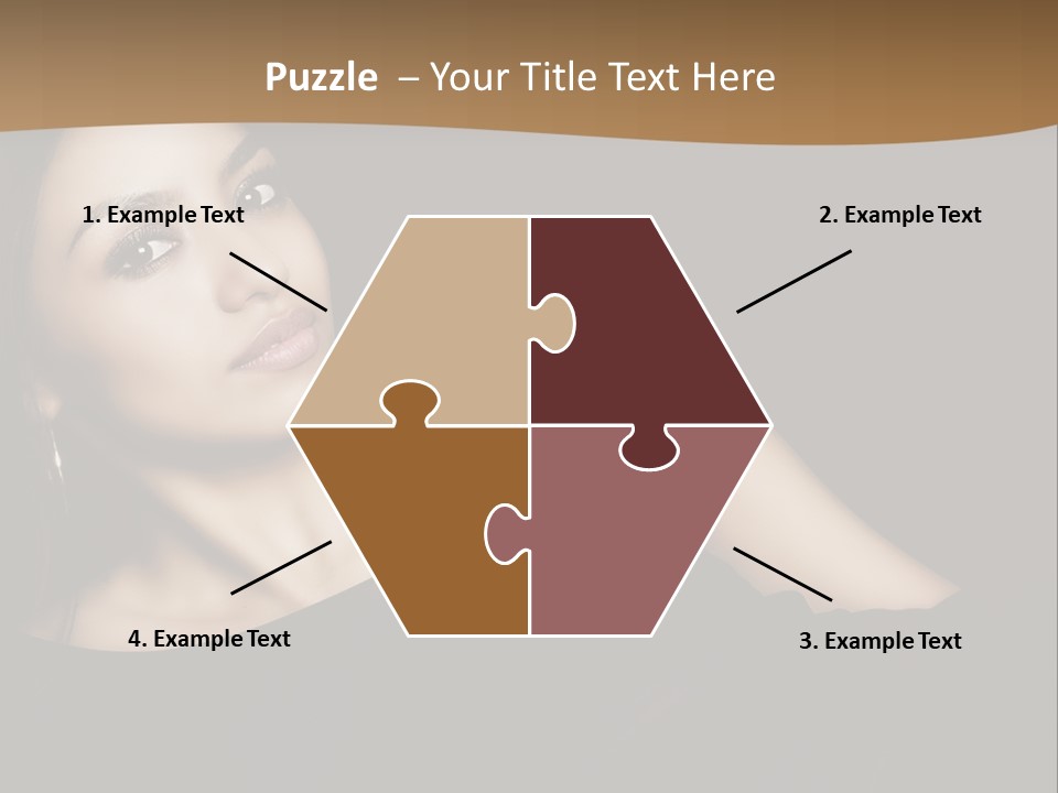 A Woman In A Black Dress Posing For A Picture PowerPoint Template