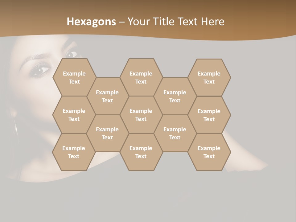 A Woman In A Black Dress Posing For A Picture PowerPoint Template