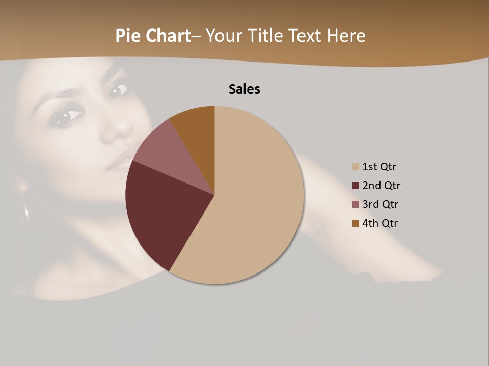 A Woman In A Black Dress Posing For A Picture PowerPoint Template