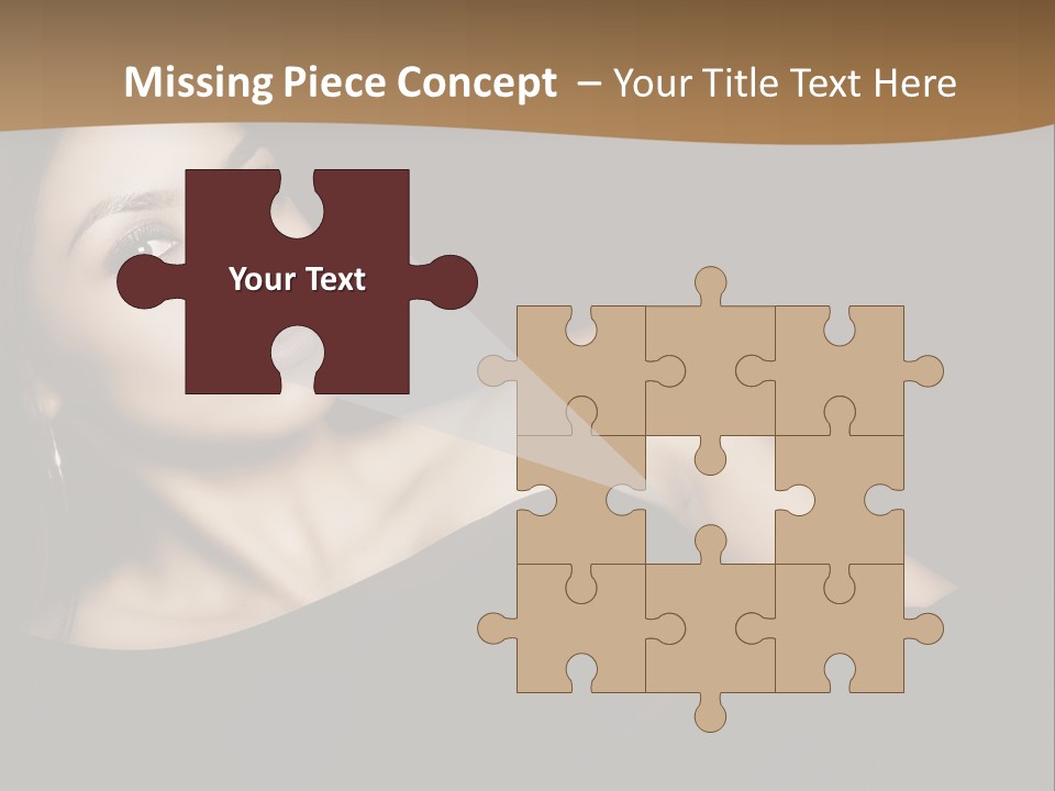 A Woman In A Black Dress Posing For A Picture PowerPoint Template