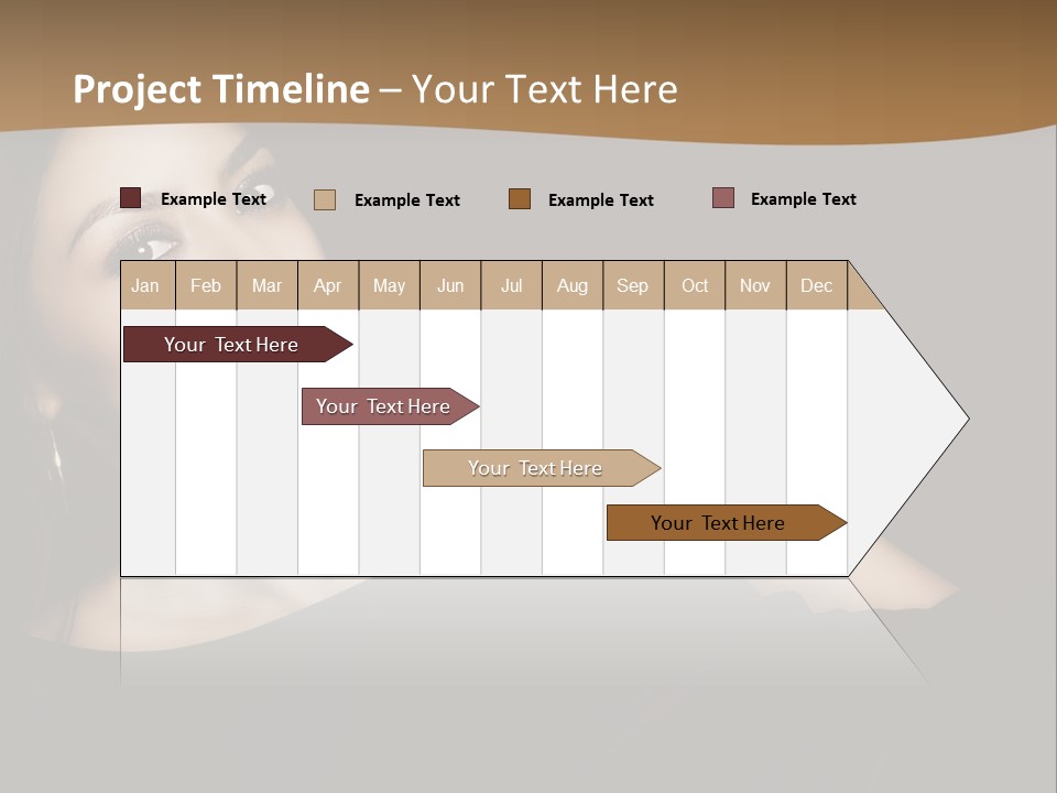 A Woman In A Black Dress Posing For A Picture PowerPoint Template