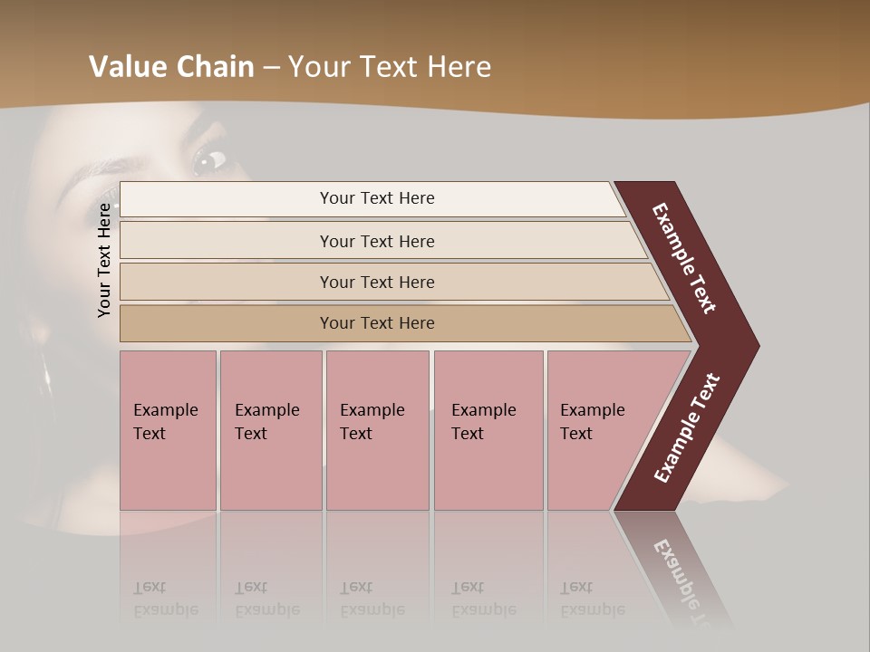 A Woman In A Black Dress Posing For A Picture PowerPoint Template