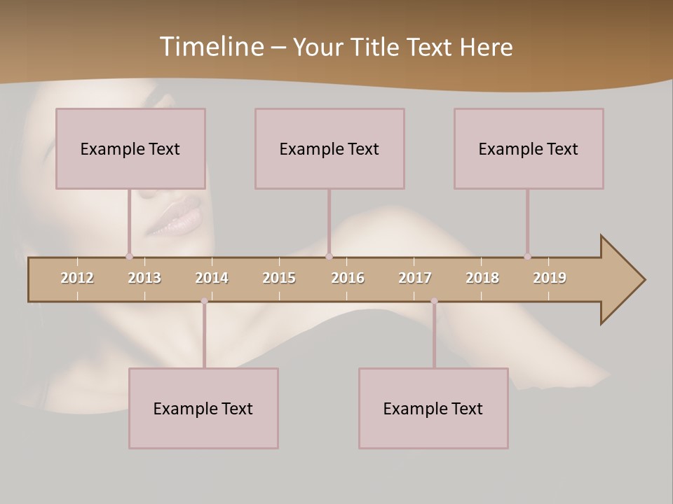 A Woman In A Black Dress Posing For A Picture PowerPoint Template