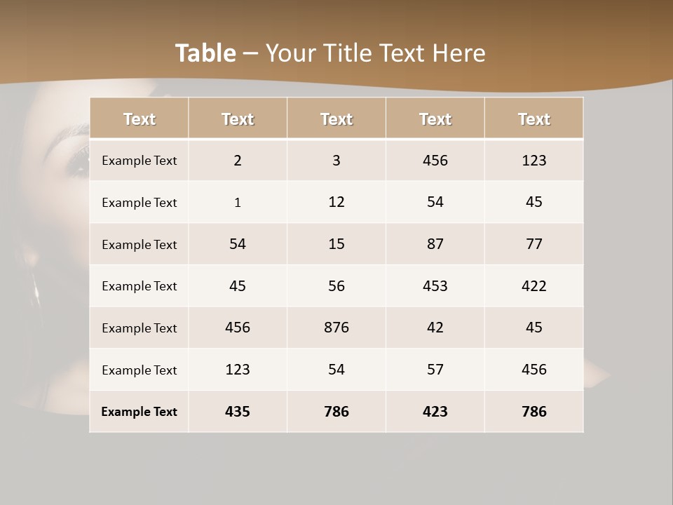 A Woman In A Black Dress Posing For A Picture PowerPoint Template