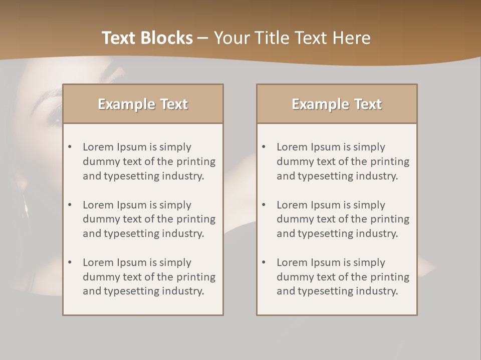 A Woman In A Black Dress Posing For A Picture PowerPoint Template