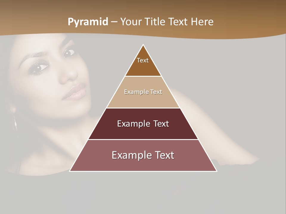 A Woman In A Black Dress Posing For A Picture PowerPoint Template