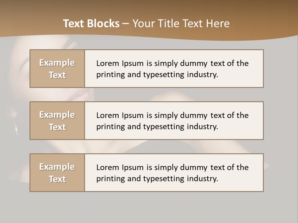 A Woman In A Black Dress Posing For A Picture PowerPoint Template