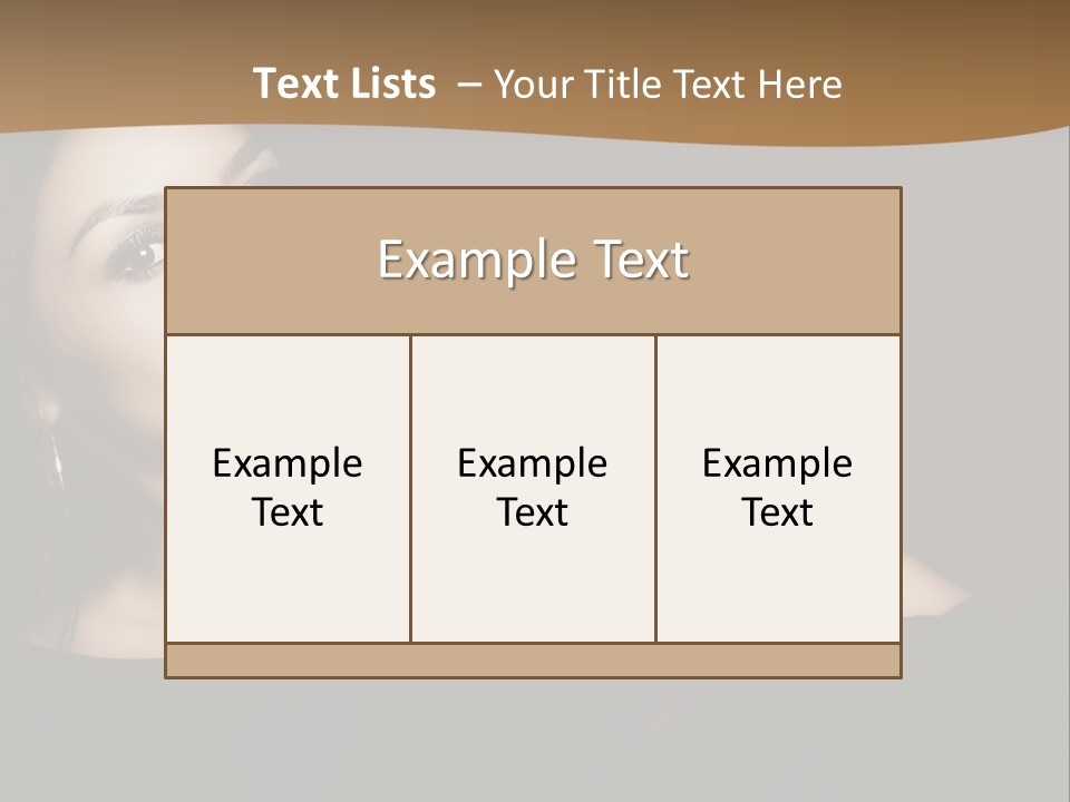A Woman In A Black Dress Posing For A Picture PowerPoint Template
