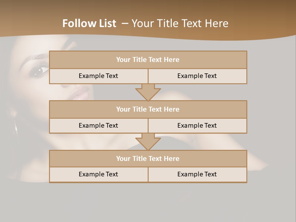 A Woman In A Black Dress Posing For A Picture PowerPoint Template