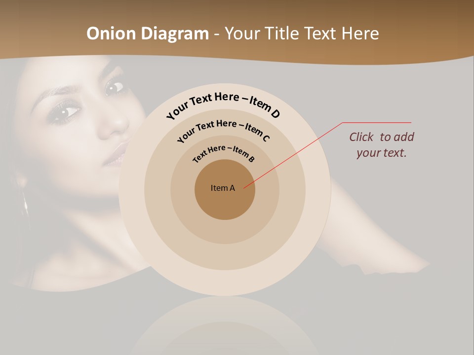 A Woman In A Black Dress Posing For A Picture PowerPoint Template