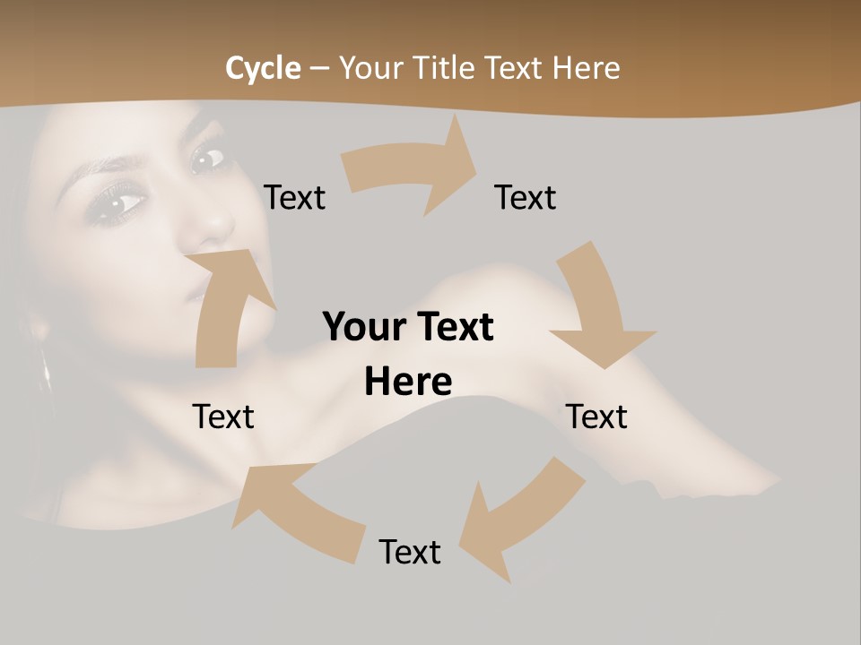 A Woman In A Black Dress Posing For A Picture PowerPoint Template