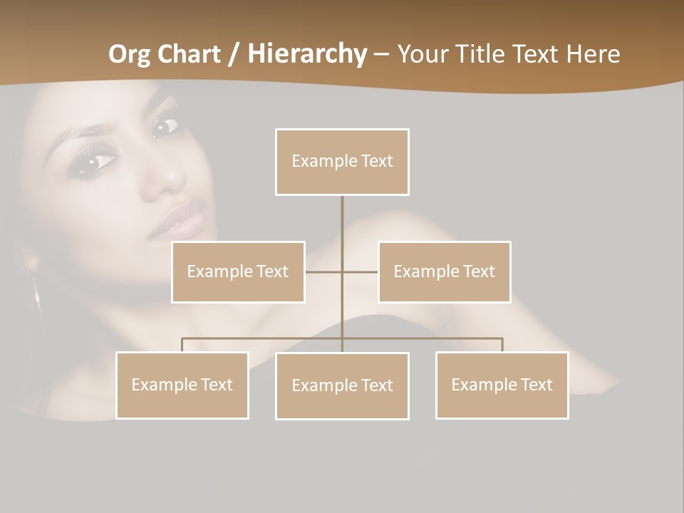 A Woman In A Black Dress Posing For A Picture PowerPoint Template