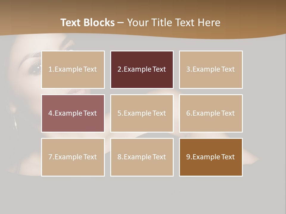 A Woman In A Black Dress Posing For A Picture PowerPoint Template