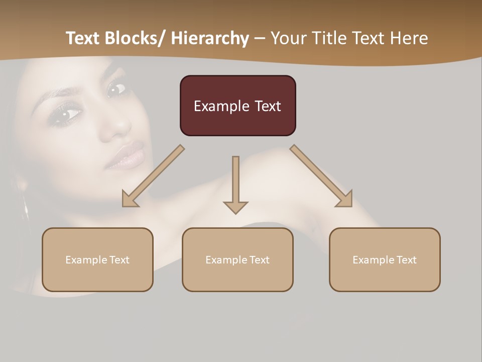 A Woman In A Black Dress Posing For A Picture PowerPoint Template