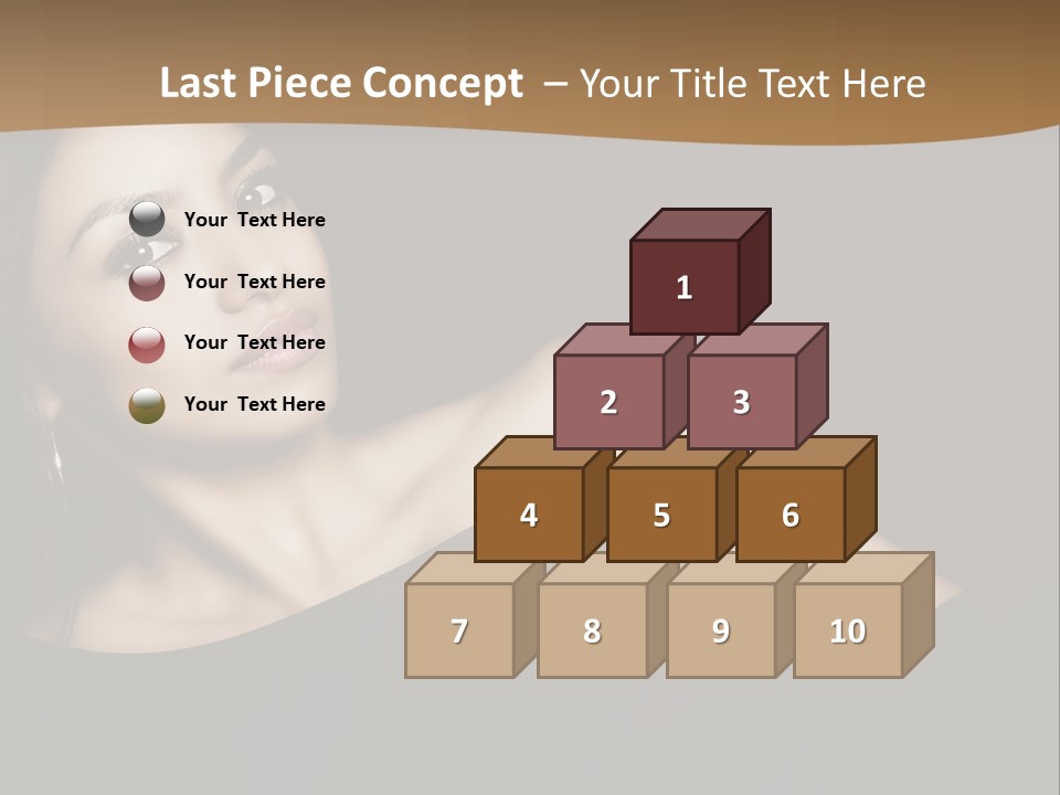 A Woman In A Black Dress Posing For A Picture PowerPoint Template