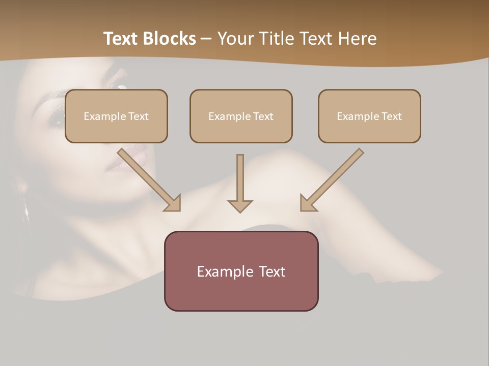 A Woman In A Black Dress Posing For A Picture PowerPoint Template