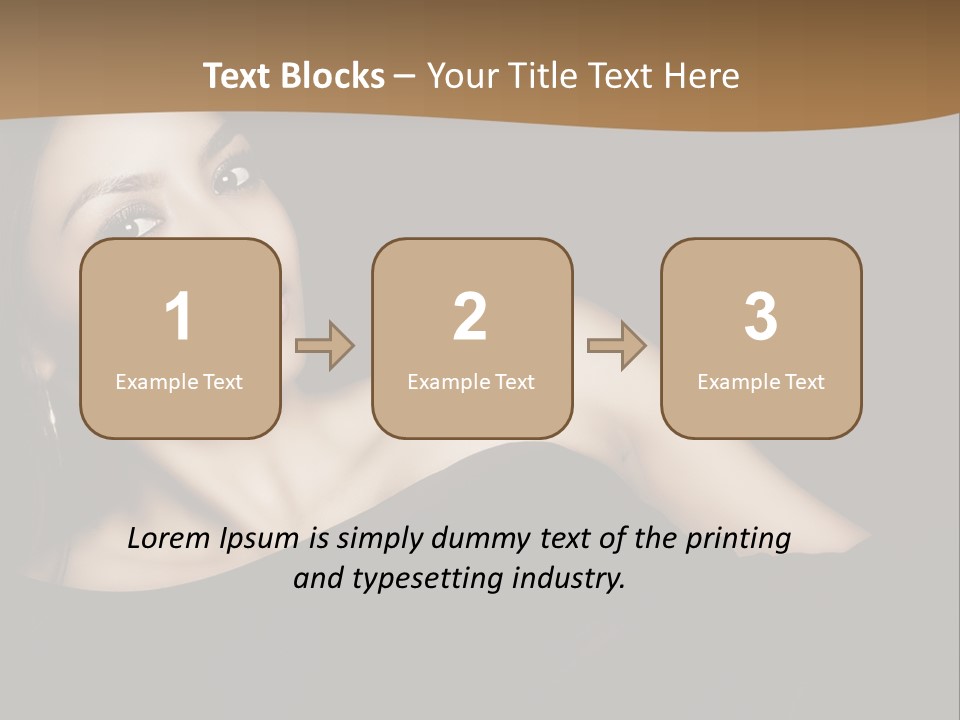 A Woman In A Black Dress Posing For A Picture PowerPoint Template