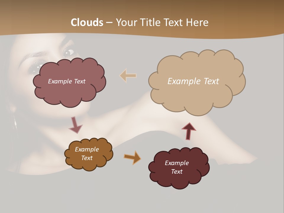 A Woman In A Black Dress Posing For A Picture PowerPoint Template