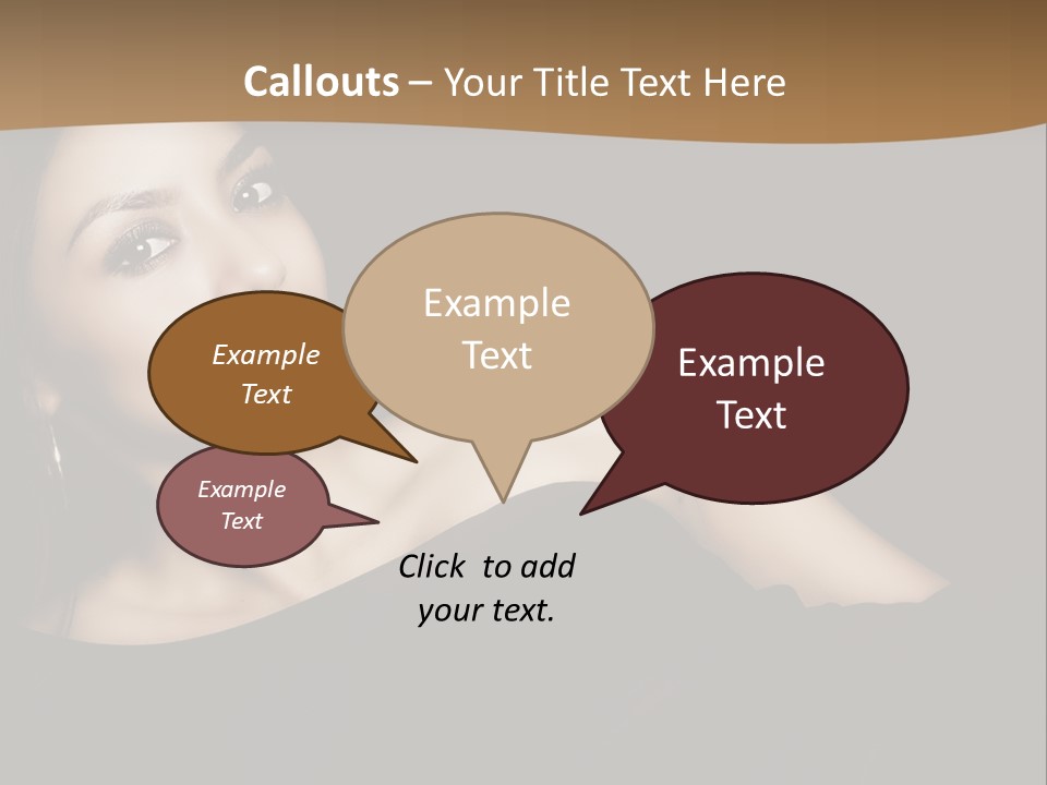 A Woman In A Black Dress Posing For A Picture PowerPoint Template