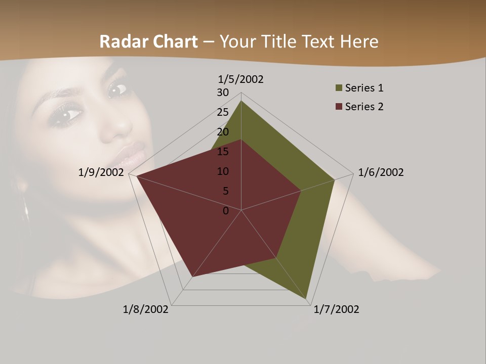 A Woman In A Black Dress Posing For A Picture PowerPoint Template