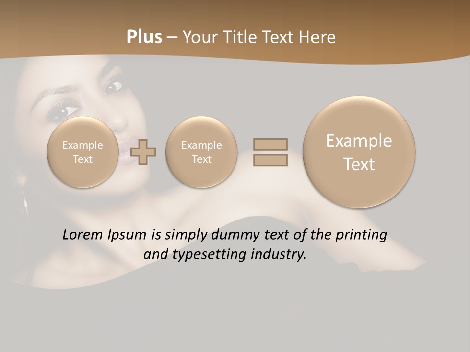 A Woman In A Black Dress Posing For A Picture PowerPoint Template