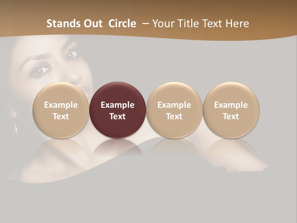 A Woman In A Black Dress Posing For A Picture PowerPoint Template