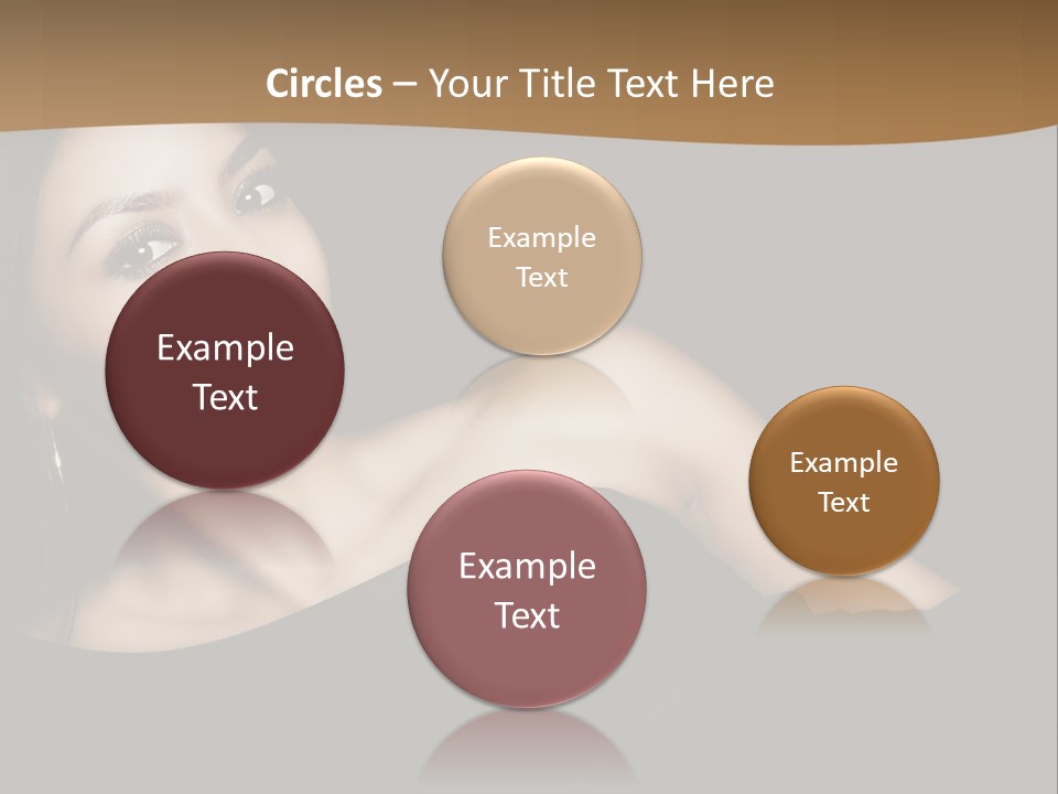 A Woman In A Black Dress Posing For A Picture PowerPoint Template