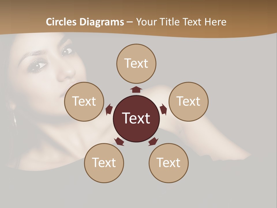 A Woman In A Black Dress Posing For A Picture PowerPoint Template