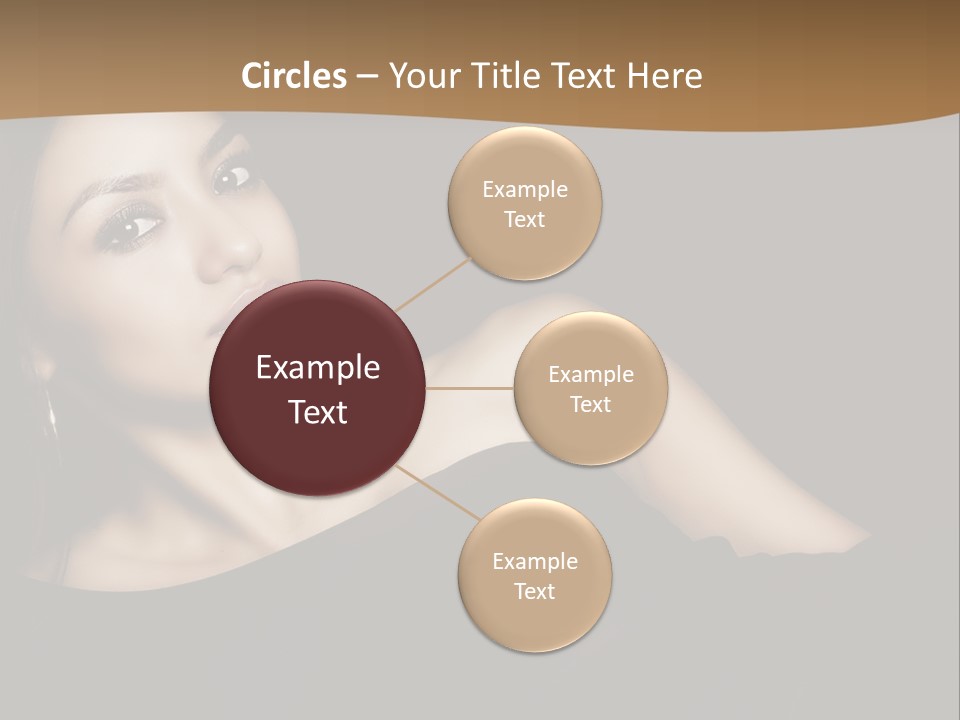 A Woman In A Black Dress Posing For A Picture PowerPoint Template