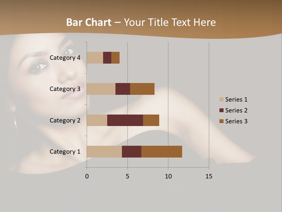 A Woman In A Black Dress Posing For A Picture PowerPoint Template