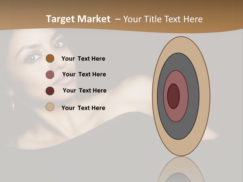 A Woman In A Black Dress Posing For A Picture PowerPoint Template