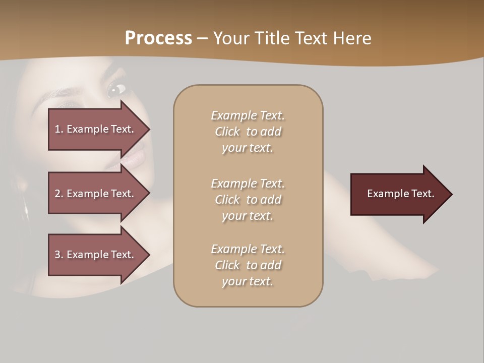 A Woman In A Black Dress Posing For A Picture PowerPoint Template