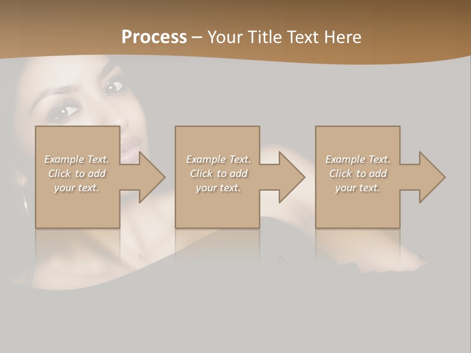 A Woman In A Black Dress Posing For A Picture PowerPoint Template