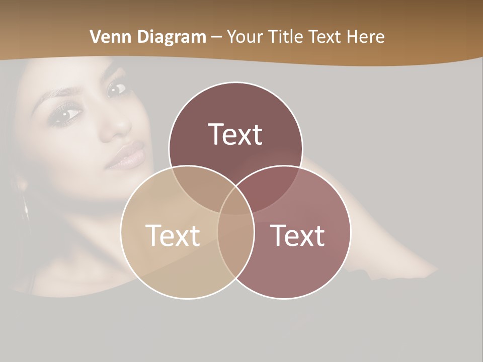 A Woman In A Black Dress Posing For A Picture PowerPoint Template