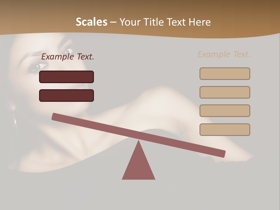 A Woman In A Black Dress Posing For A Picture PowerPoint Template